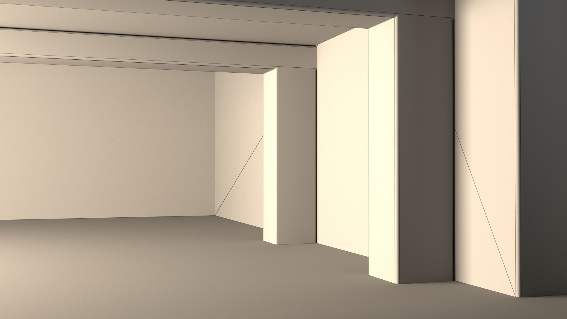 Empty room interior 07 3D model_12