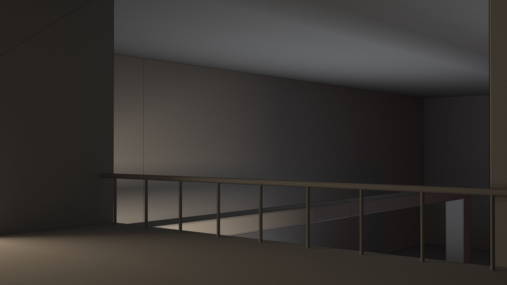 Empty room interior 07 3D model_14