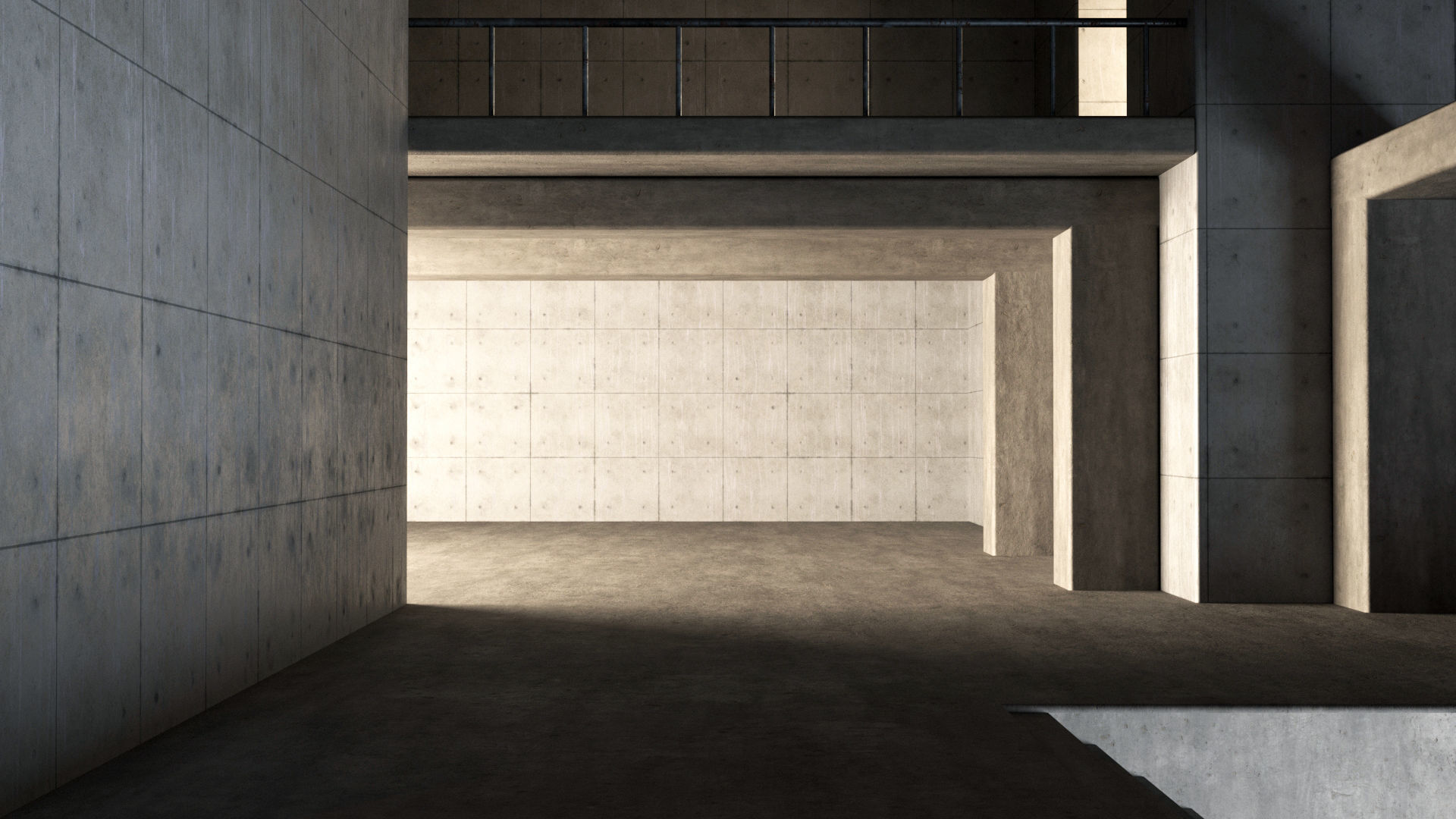 Empty room interior 07 3D model_3