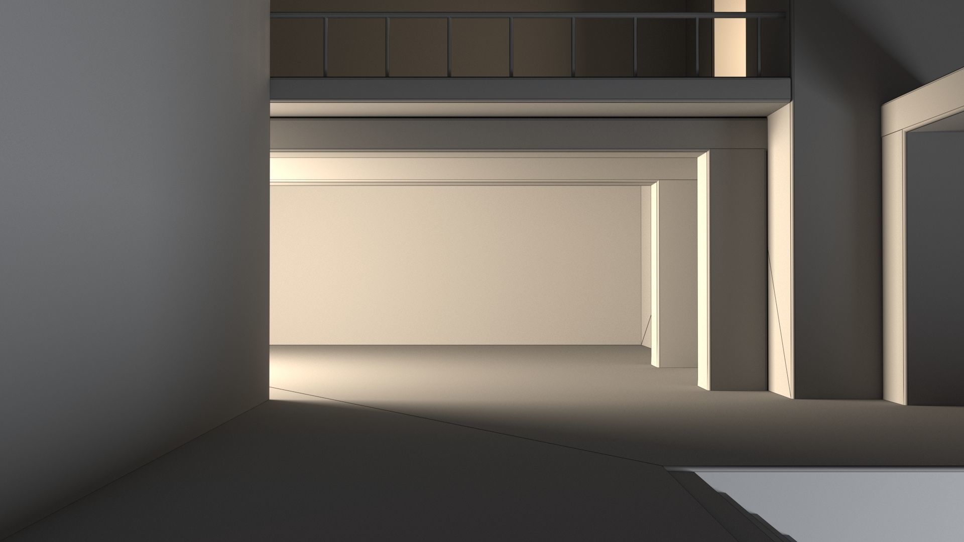 Empty room interior 07 3D model_11