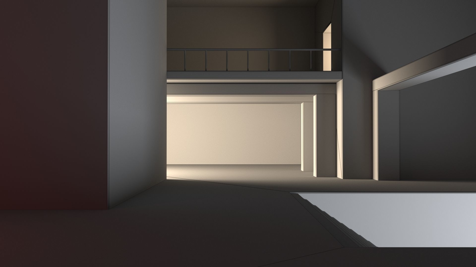 Empty room interior 07 3D model_10