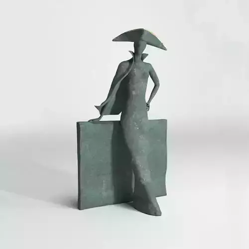Bronze statuette - 3dsMax V-Ray - PBR - 47 cm - 18 inches