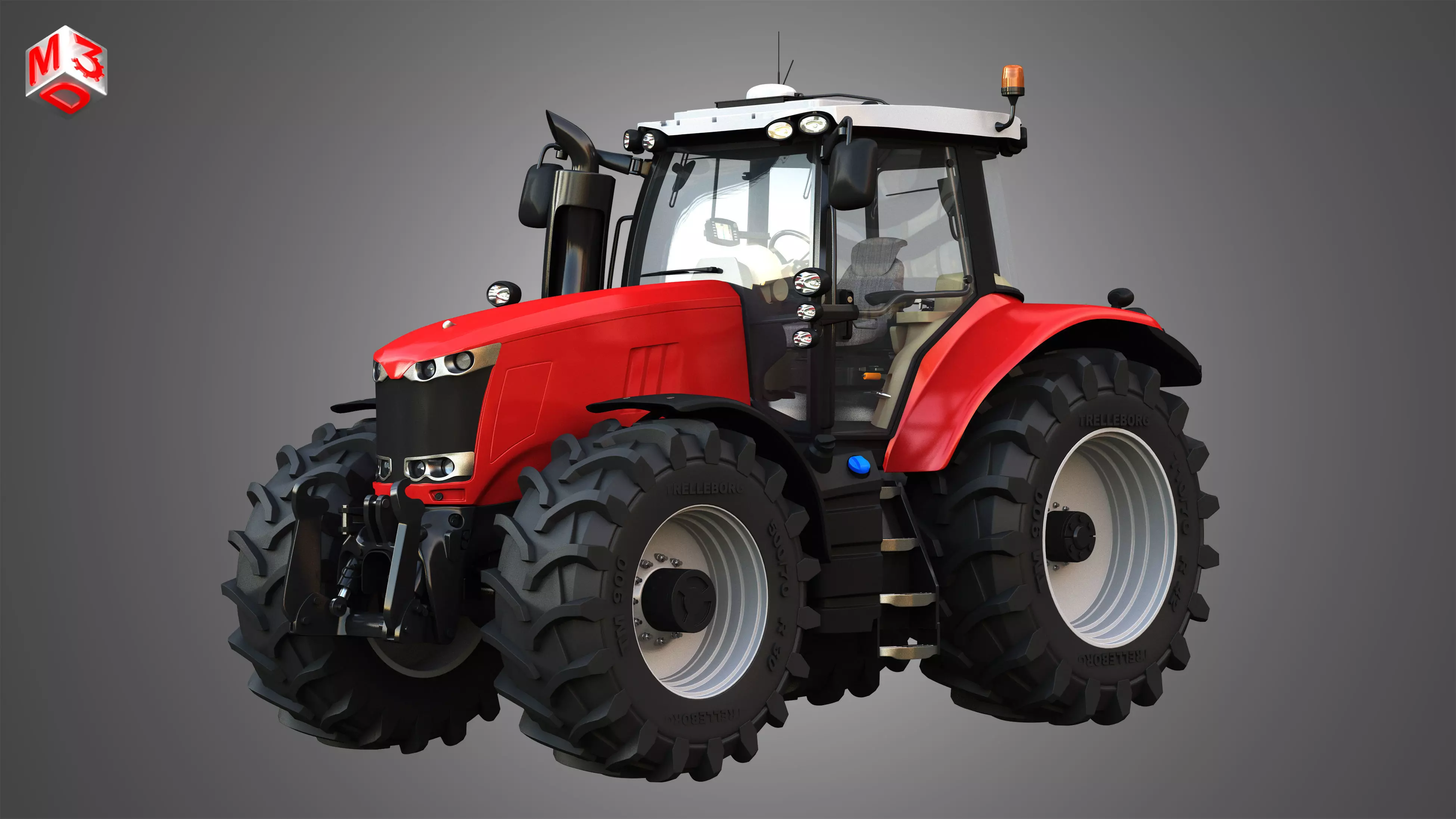 Massey Ferguson -7719 Tractor 3D model_0