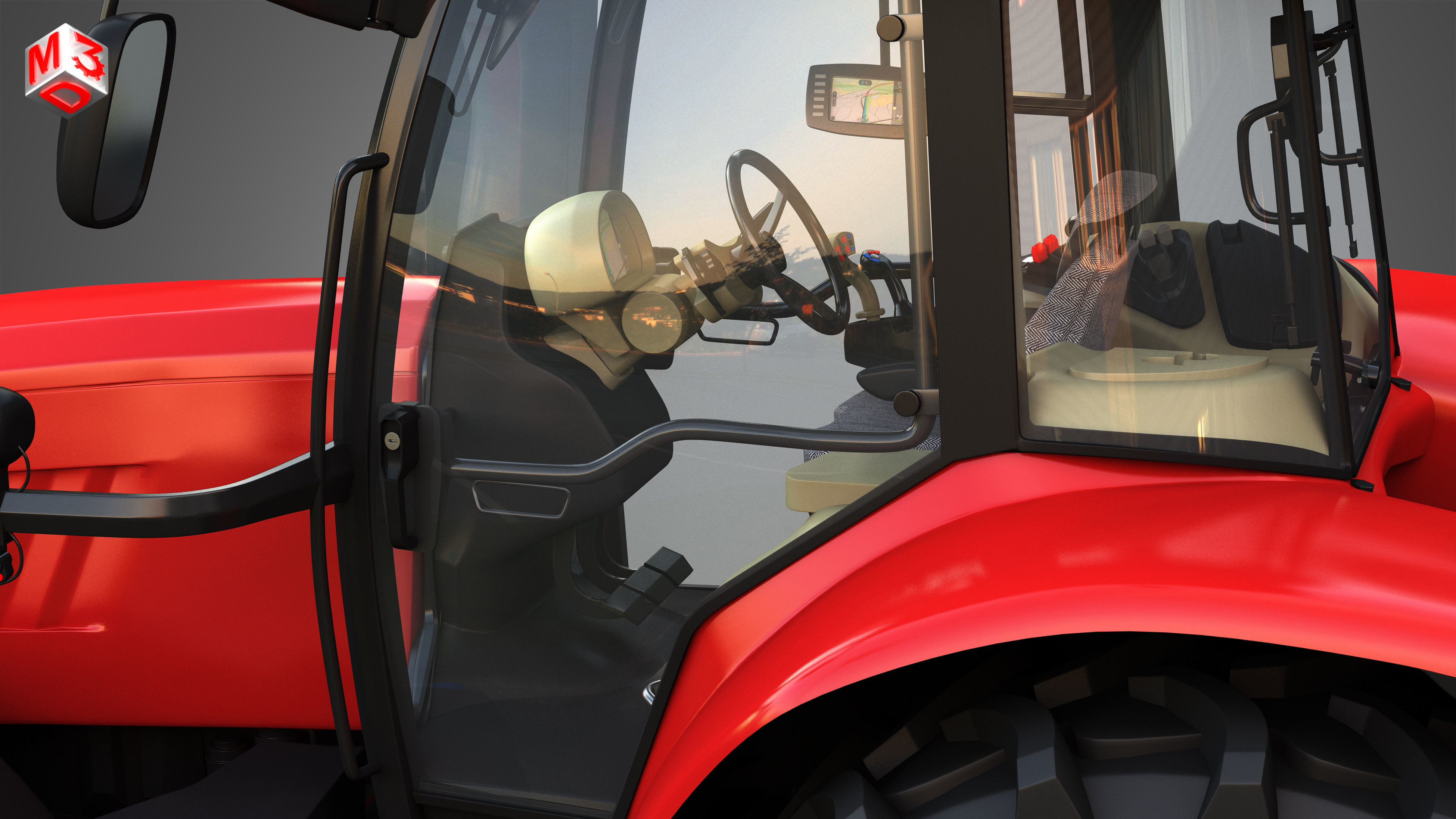 Massey Ferguson -7719 Tractor 3D model_11