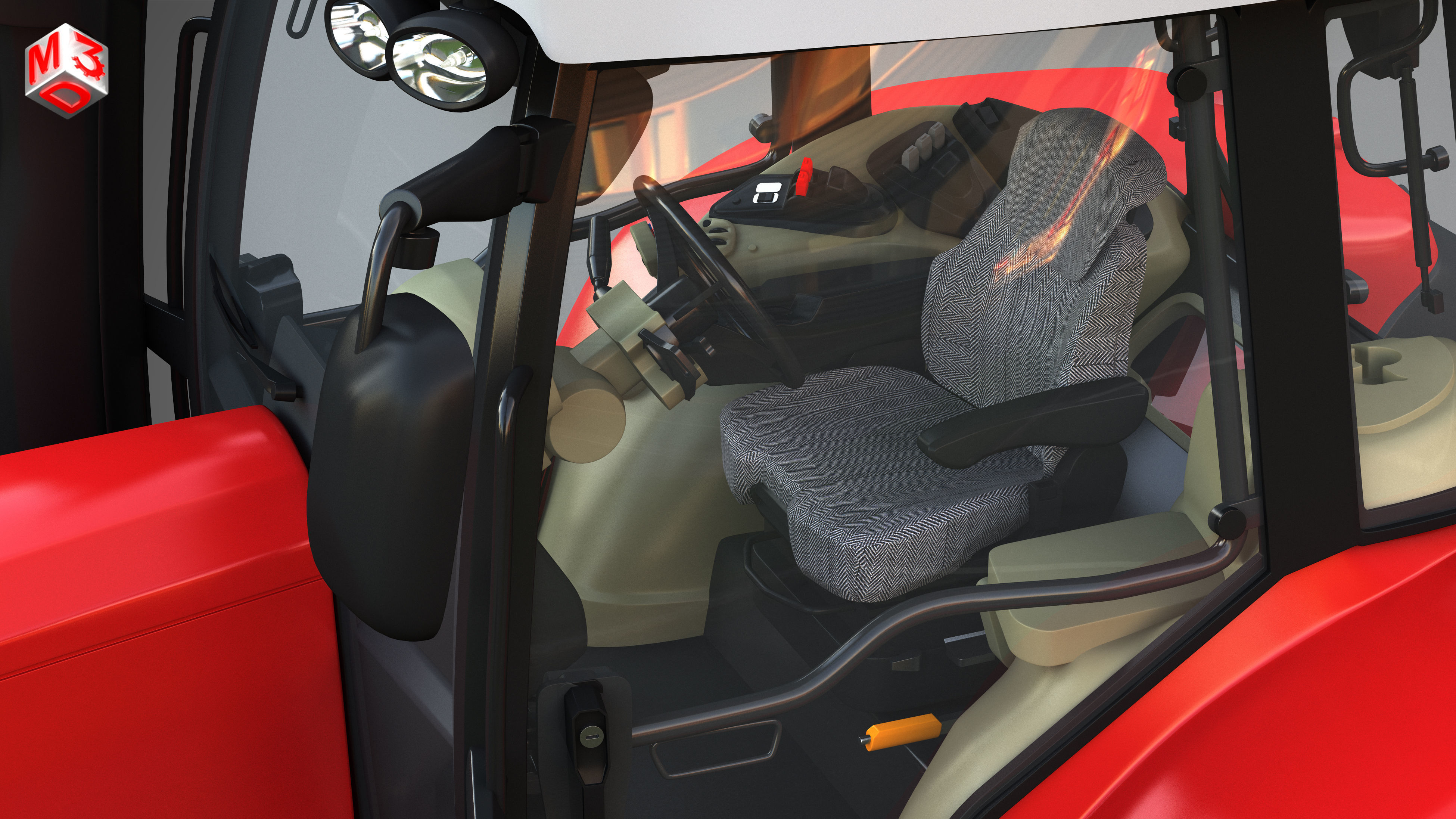 Massey Ferguson -7719 Tractor 3D model_12