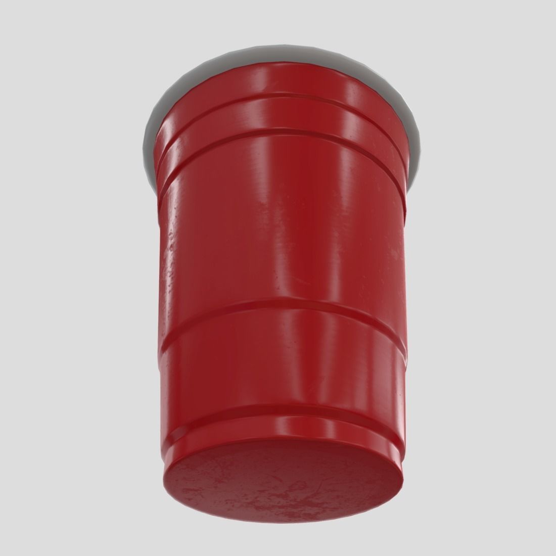 CC0 - Red Cup Free low-poly 3D model_7