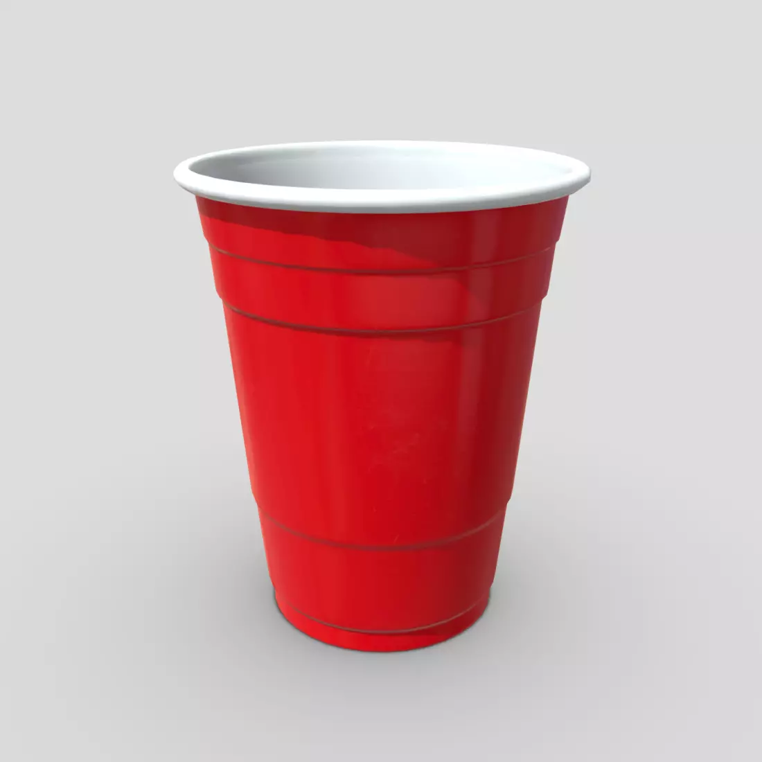 CC0 - Red Cup Free low-poly 3D model_0