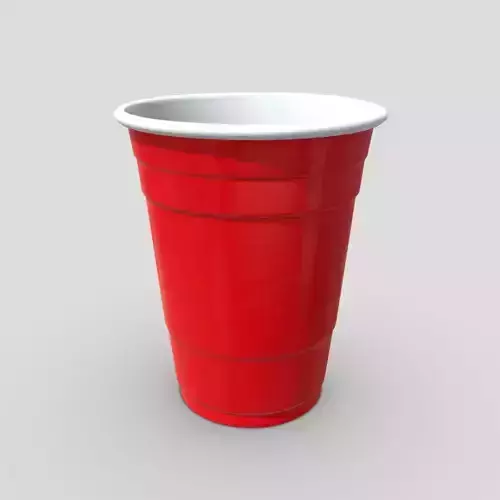 CC0 - Red Cup Free low-poly 3D model