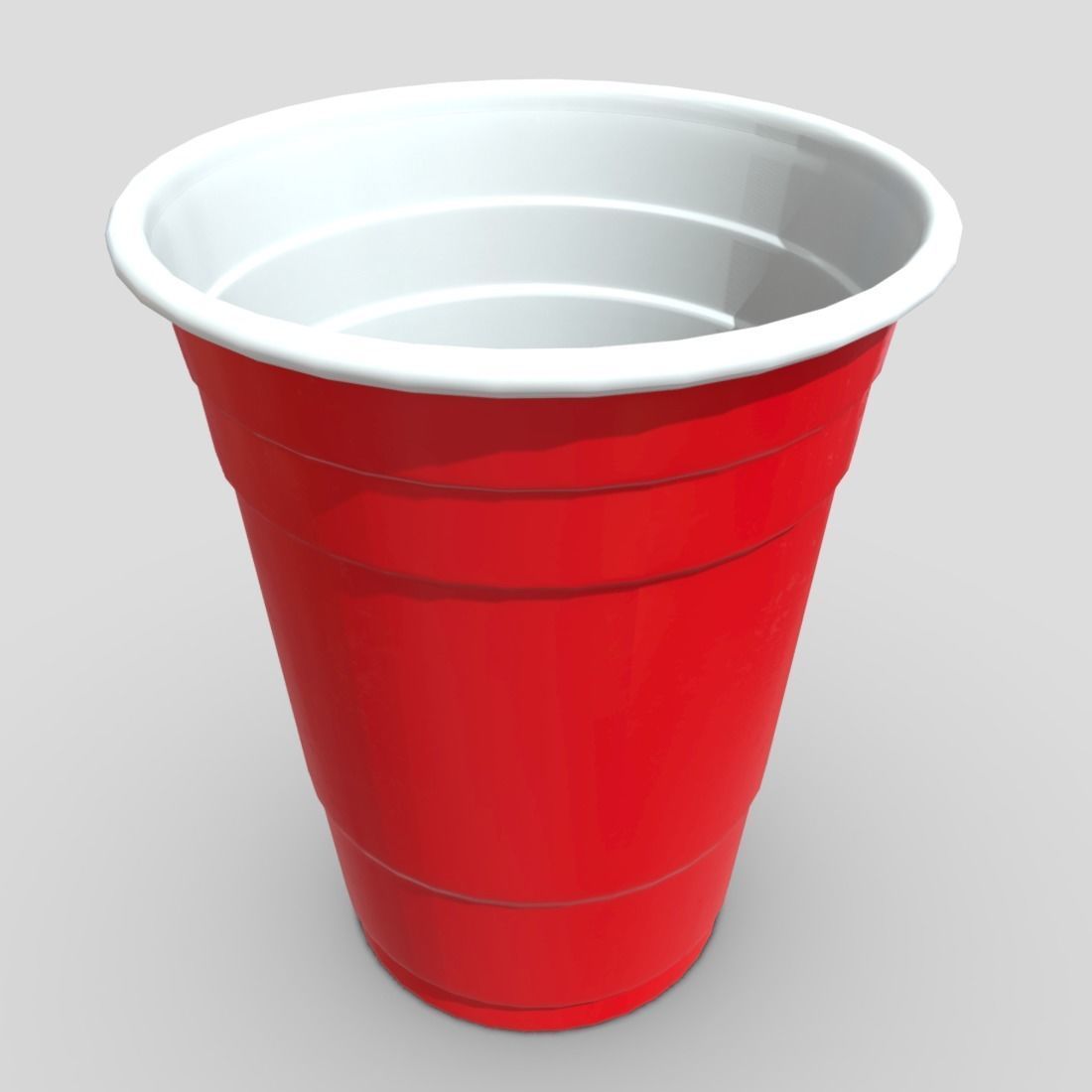 CC0 - Red Cup Free low-poly 3D model_11