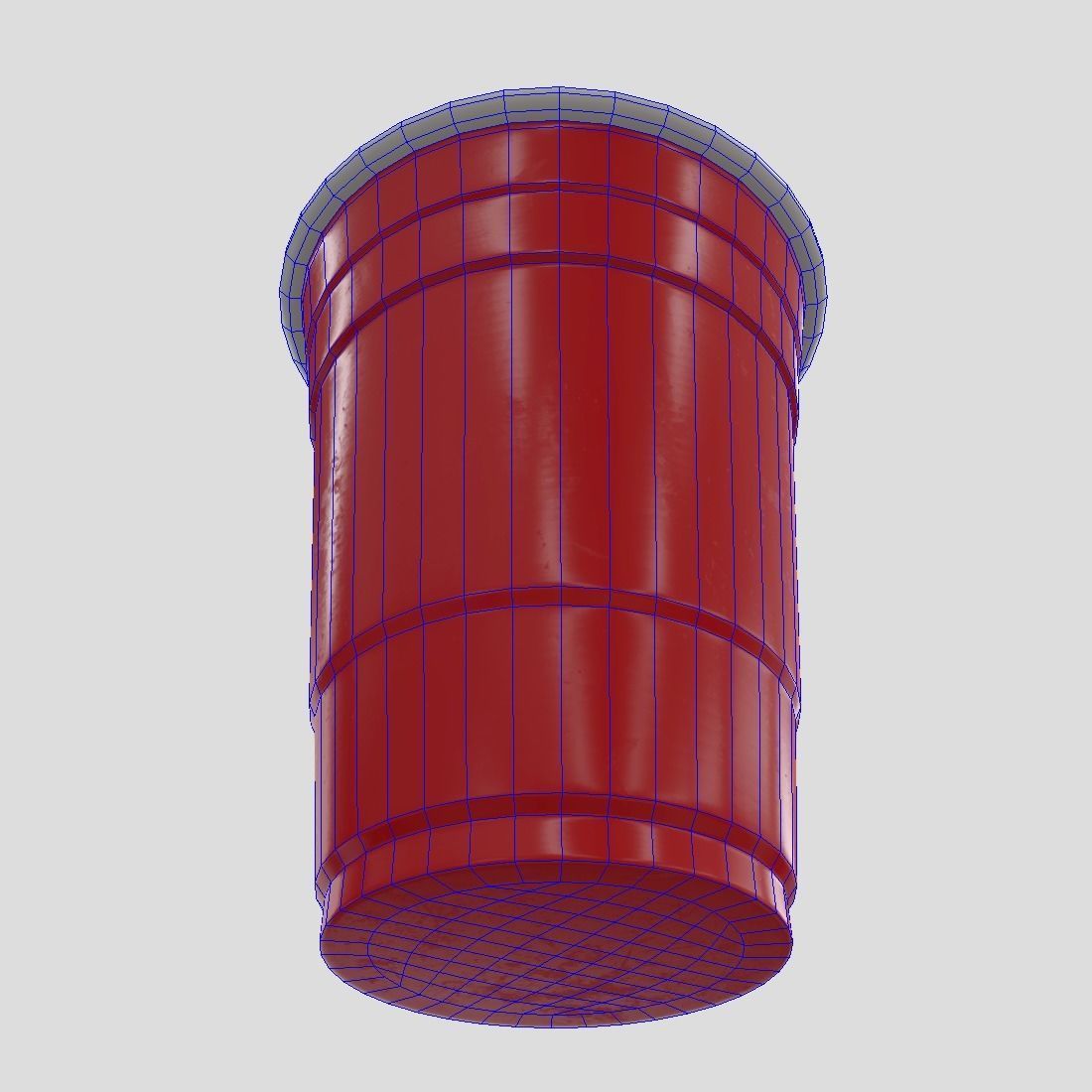 CC0 - Red Cup Free low-poly 3D model_8