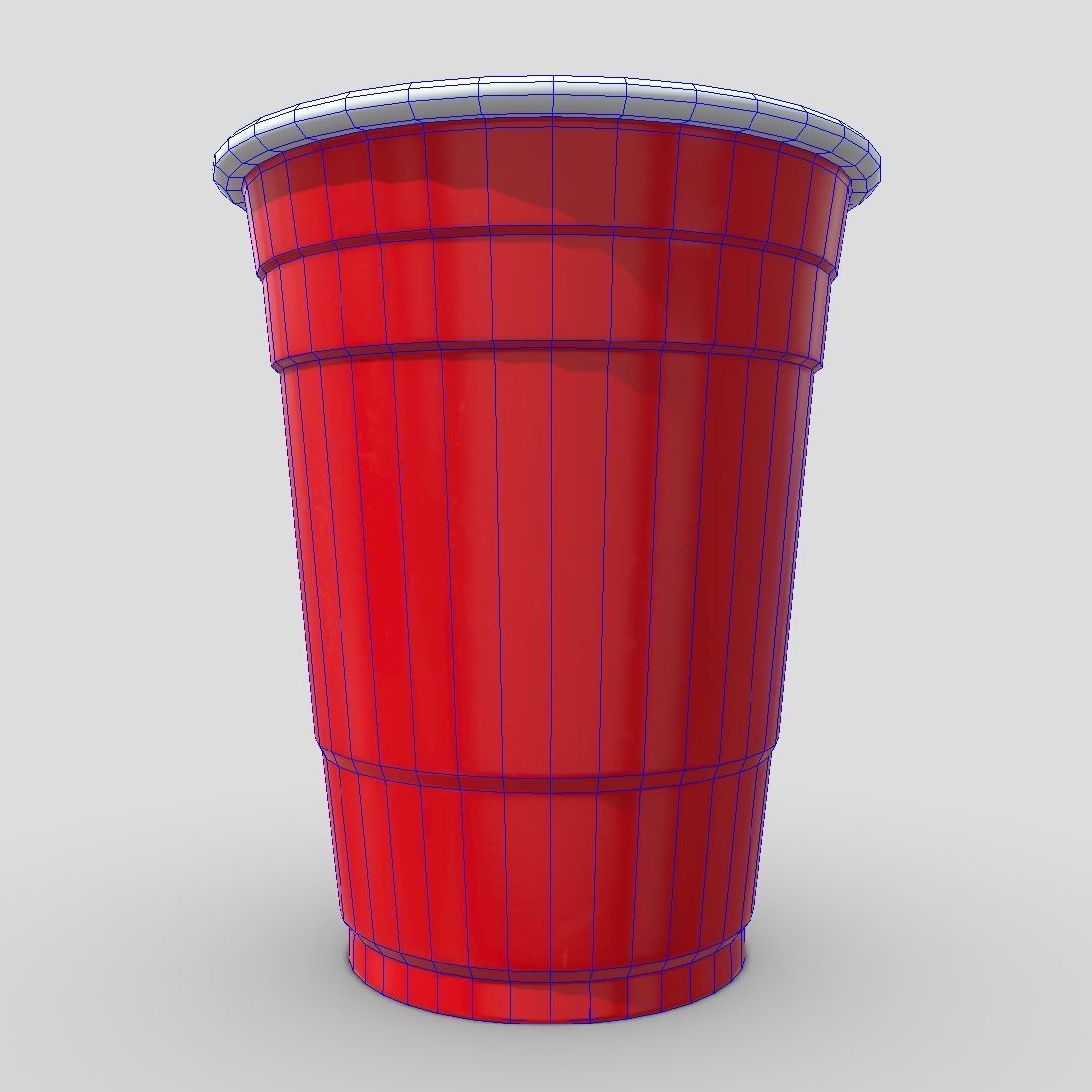CC0 - Red Cup Free low-poly 3D model_10