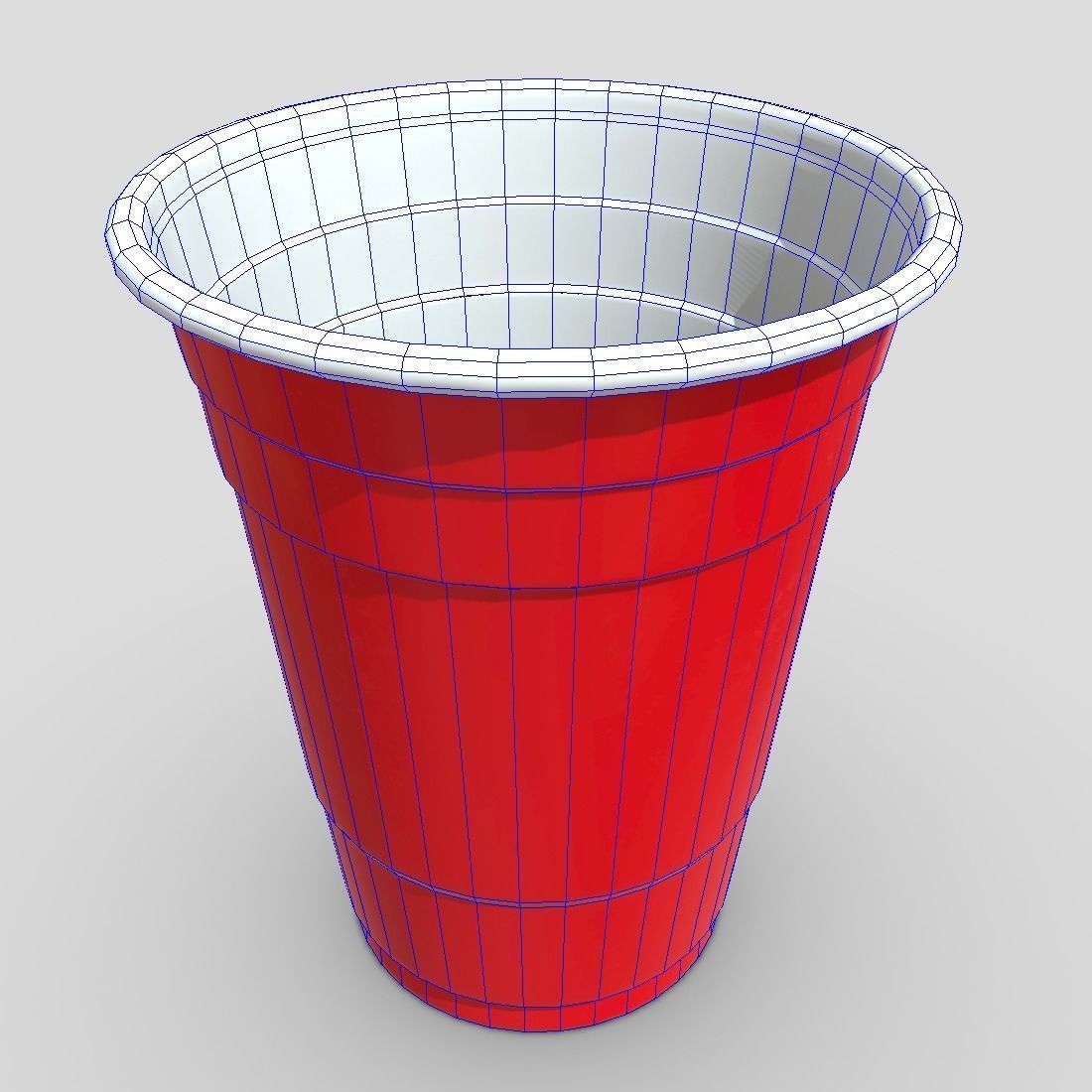 CC0 - Red Cup Free low-poly 3D model_12