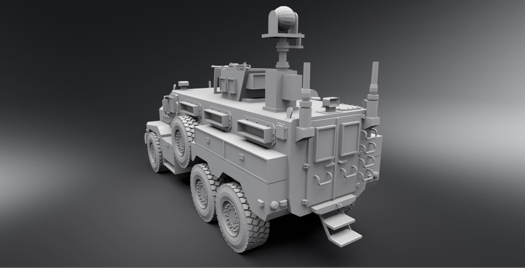 Cougar MRAP HE Scale Model 3D print model_2