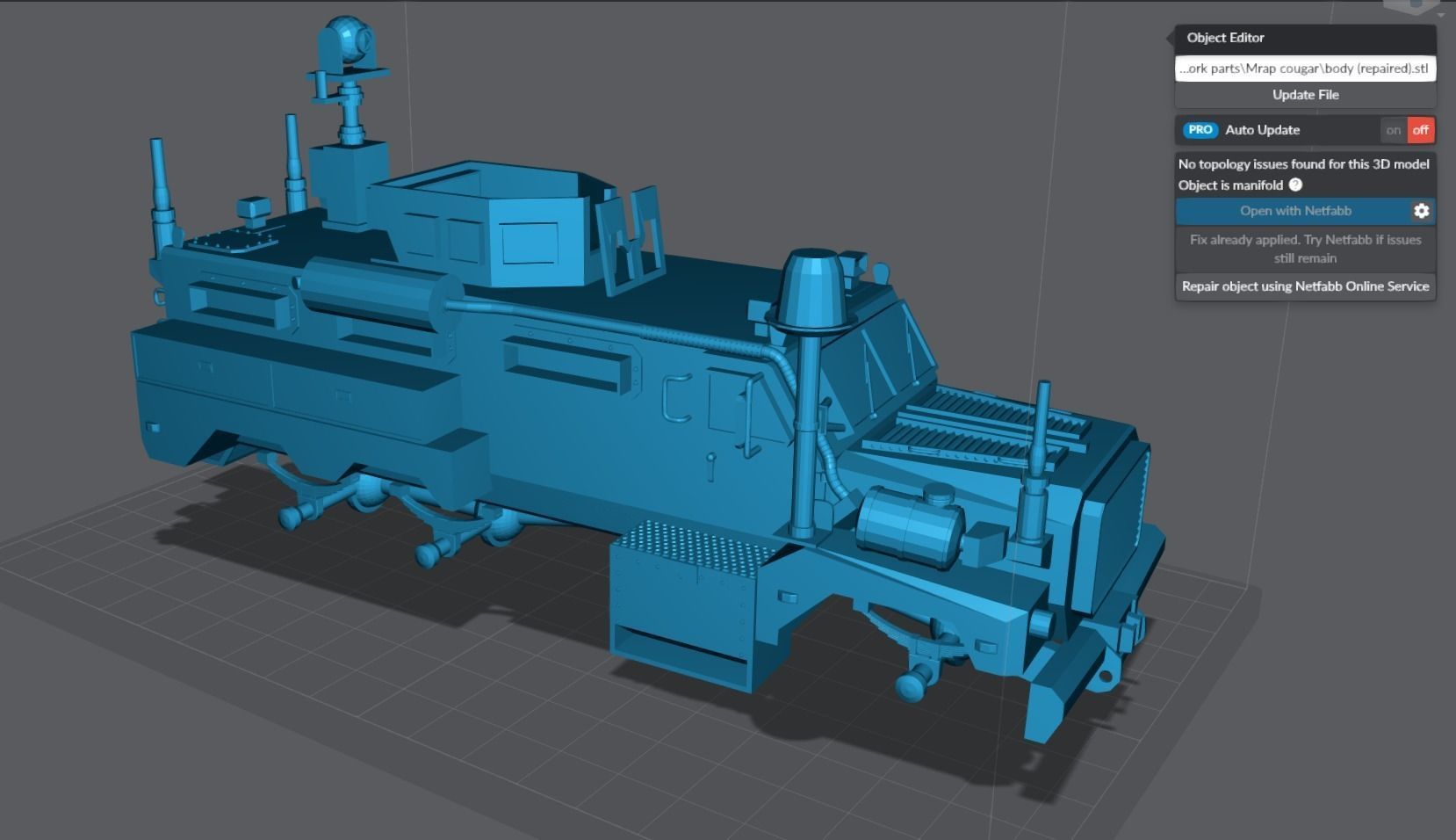 Cougar MRAP HE Scale Model 3D print model_5