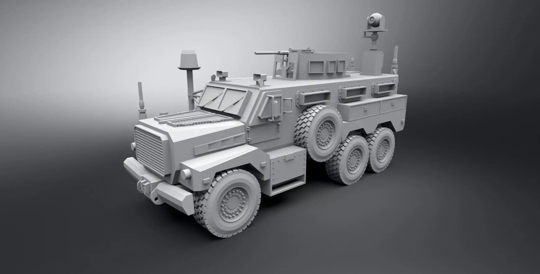Cougar MRAP HE Scale Model 3D print model_0