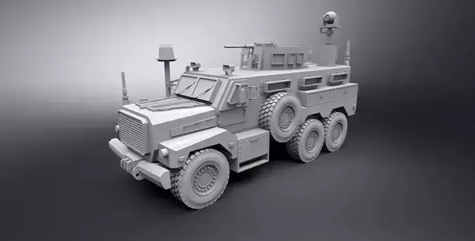 Cougar MRAP HE Scale Model 3D print model