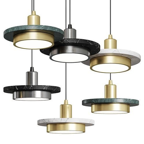 Nordic Marble Pendant Lamp Modern Creative 3D model