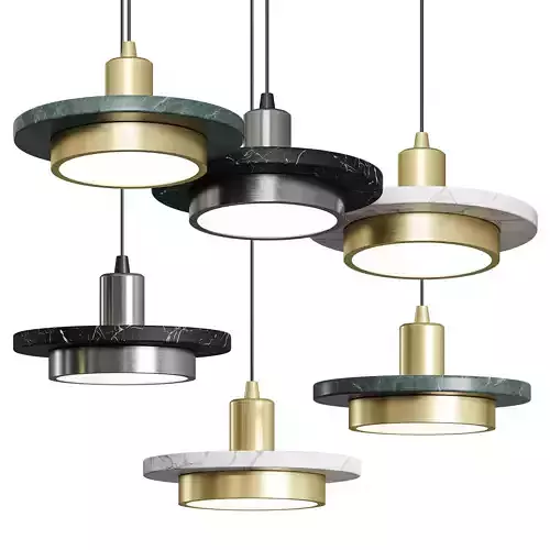 Nordic Marble Pendant Lamp Modern Creative 3D model