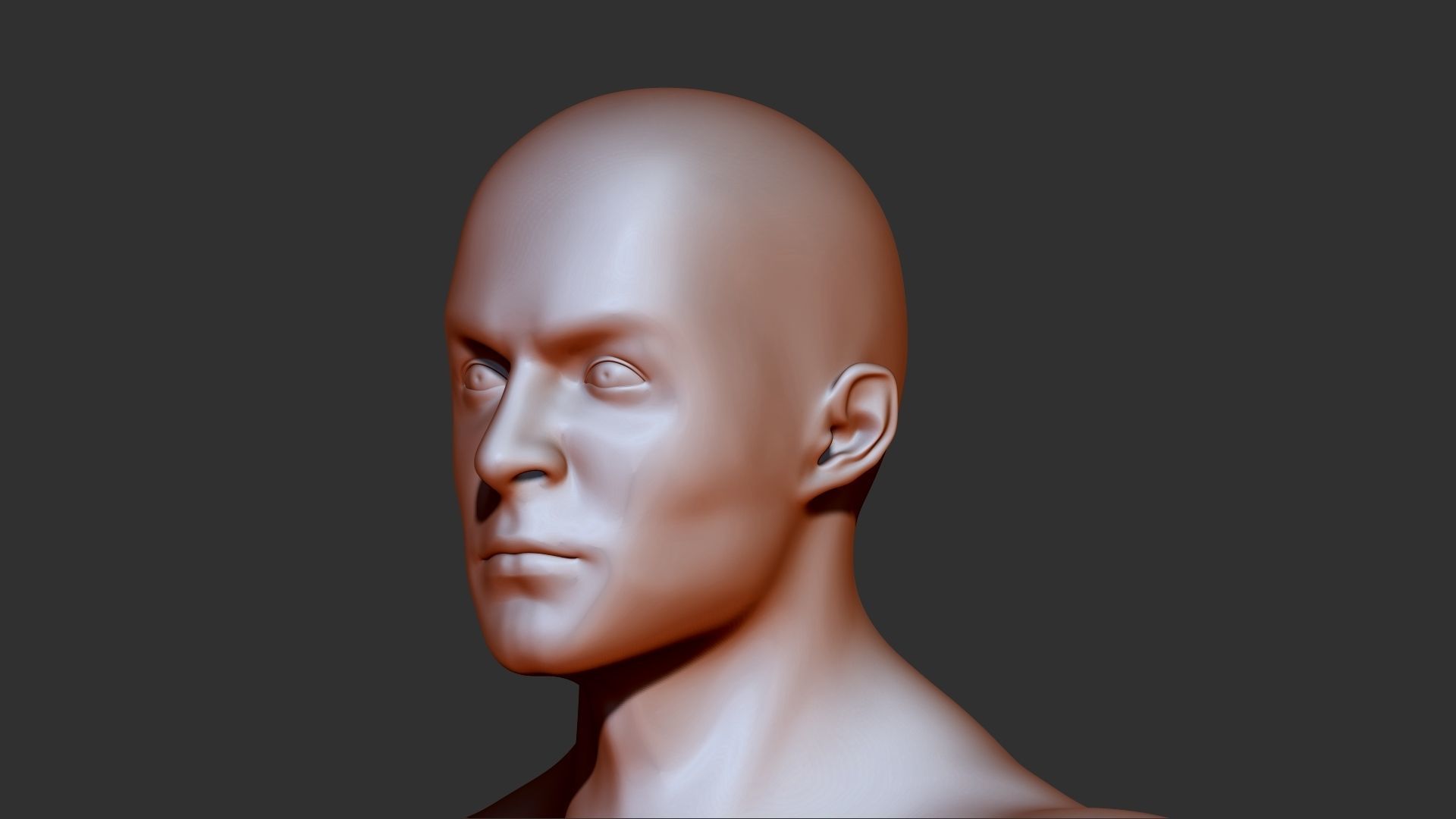 male torso 3d print model 3D model_3