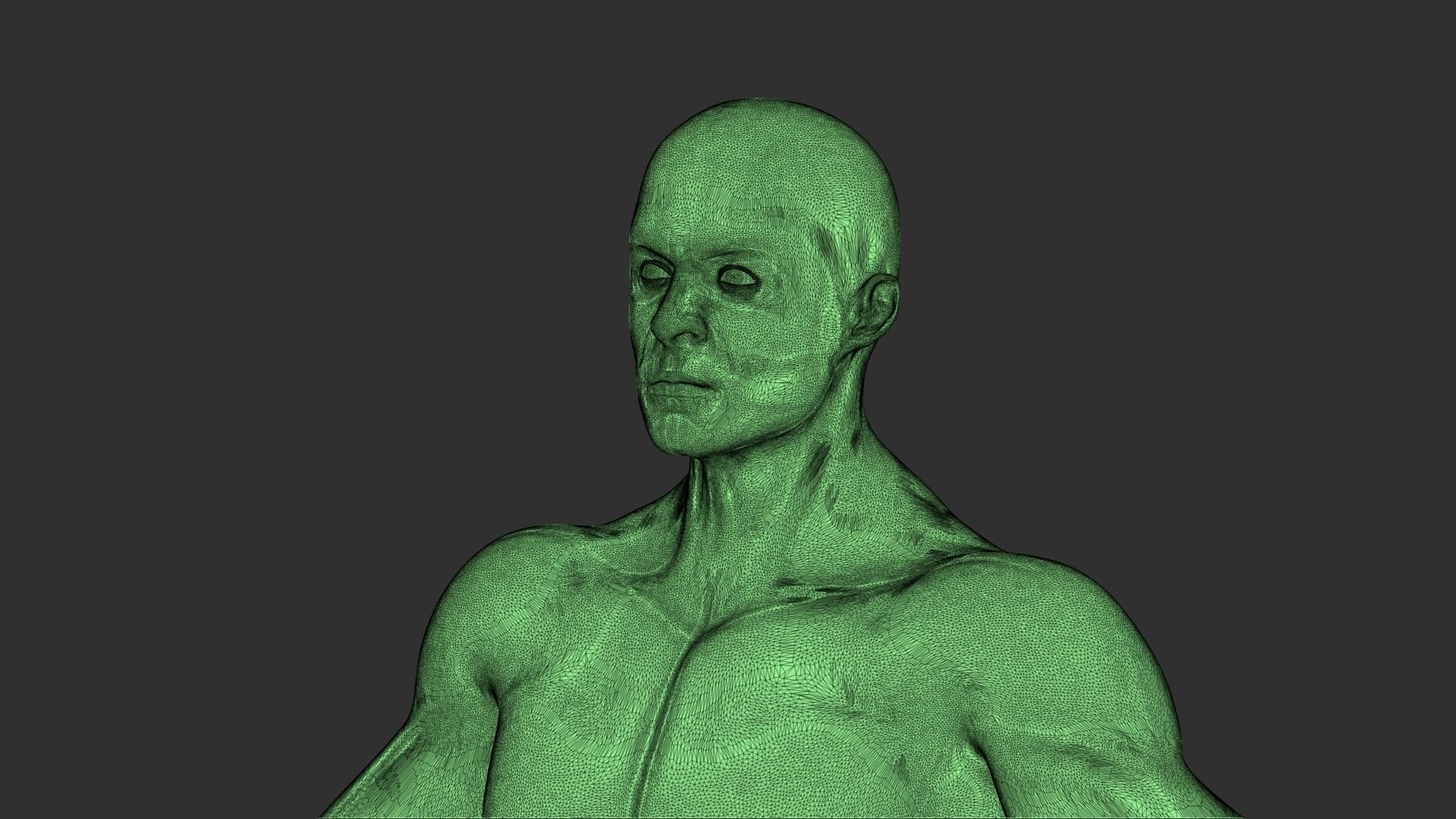 male torso 3d print model 3D model_8