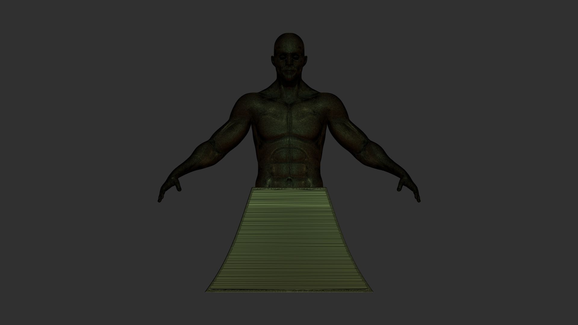 male torso 3d print model 3D model_7