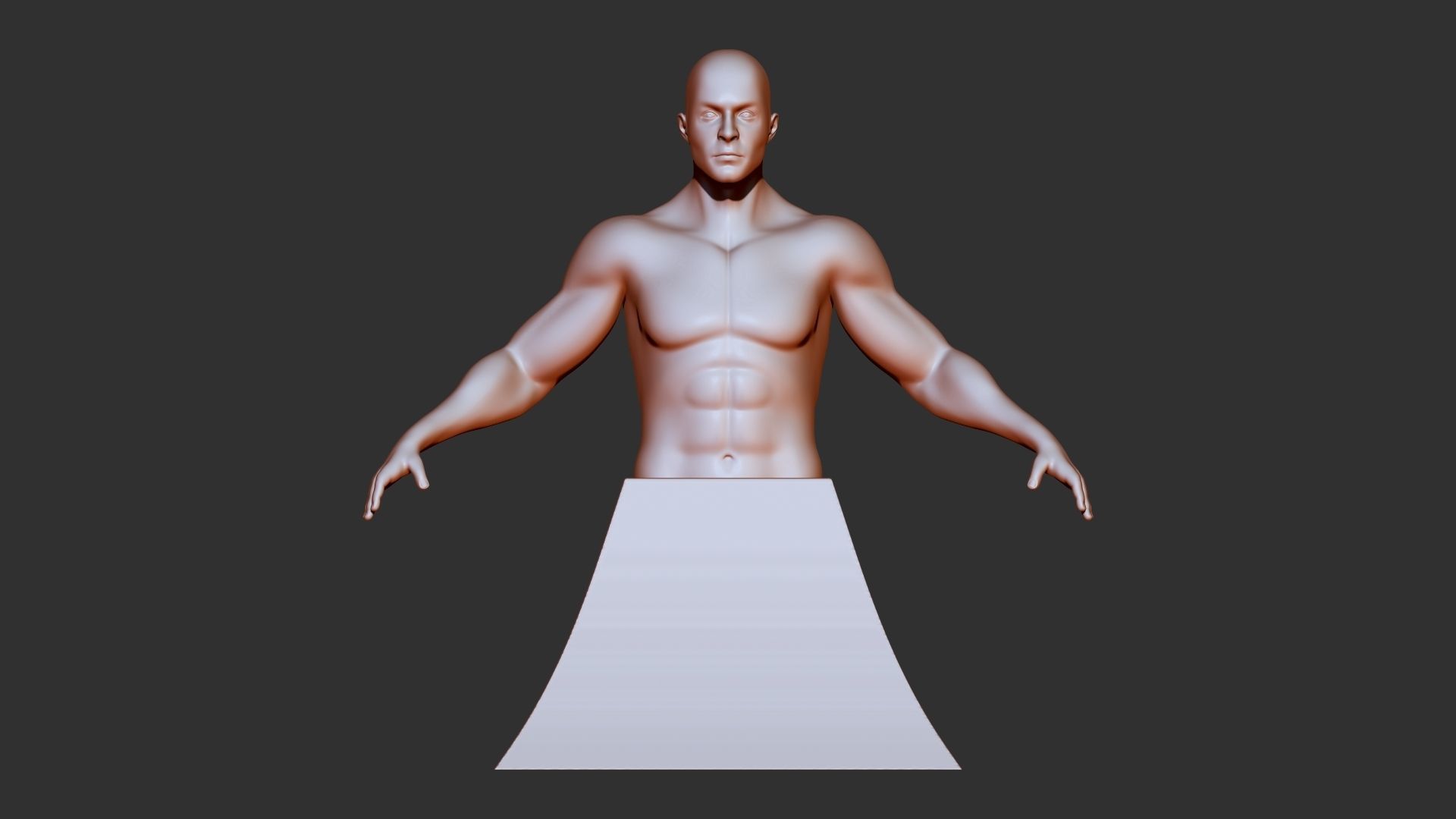 male torso 3d print model 3D model_5