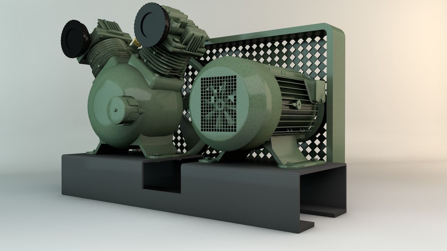Compressor Motor 3D model_4