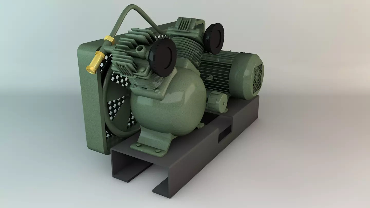 Compressor Motor 3D model_0