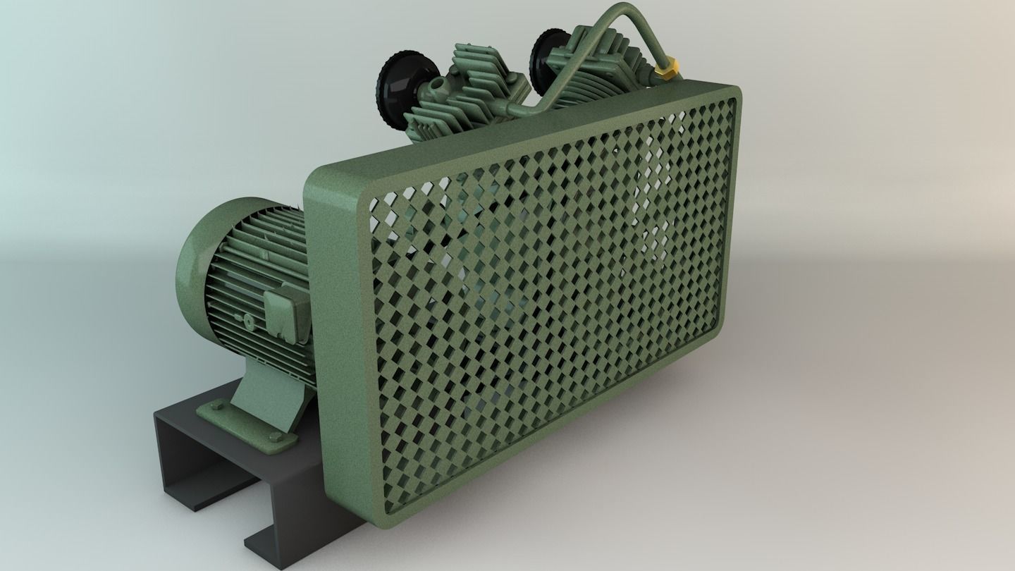 Compressor Motor 3D model_2