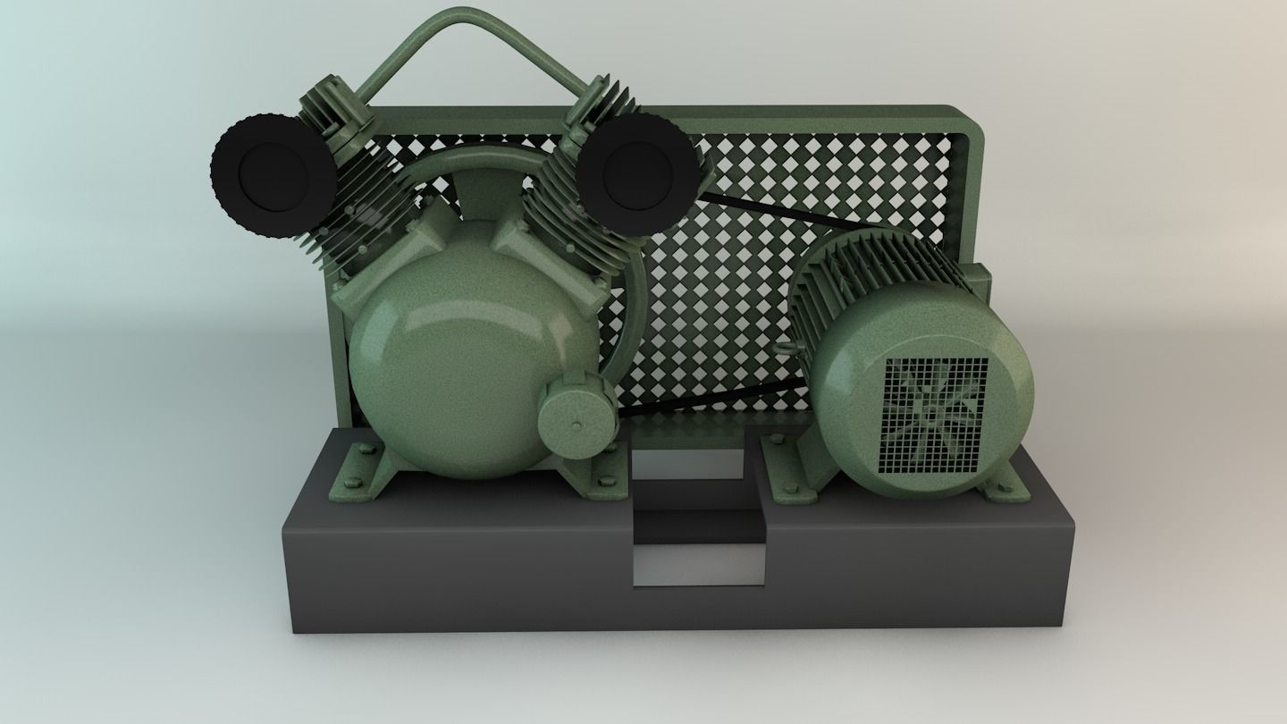 Compressor Motor 3D model_1