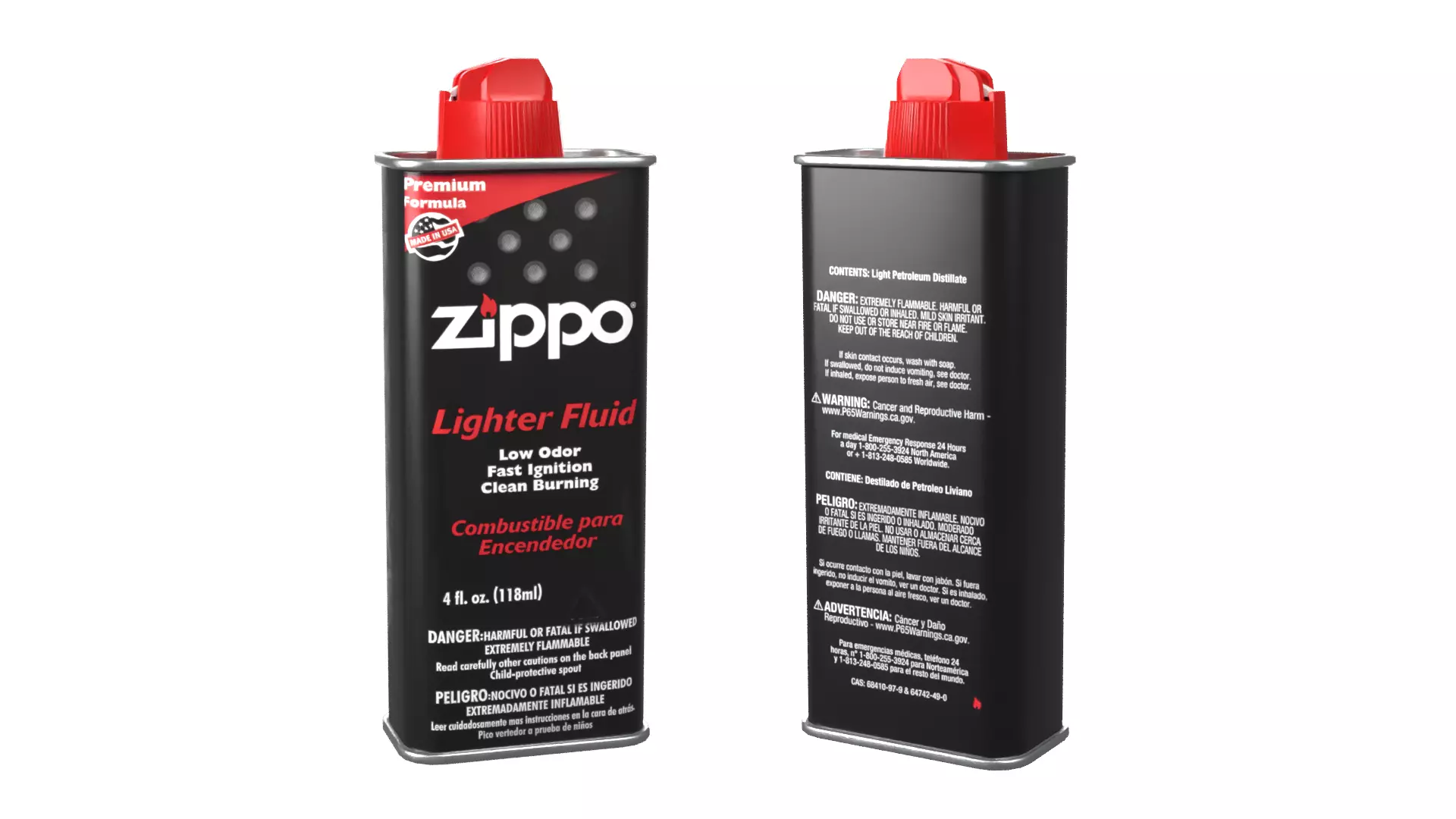 Zippo Lighter Fluid Low-poly 3D model