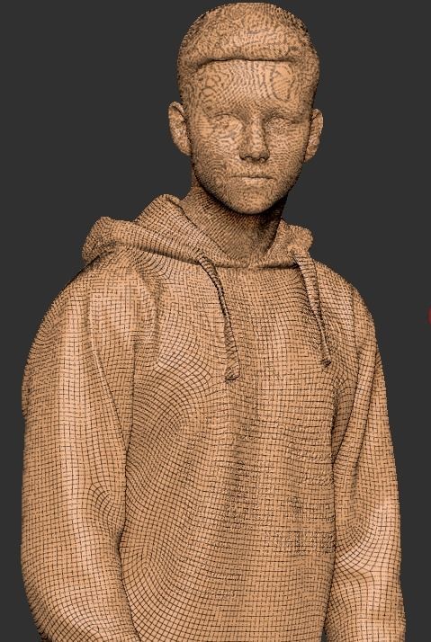 Guy on skateboard 291 Low-poly 3D model_5