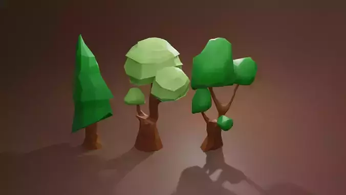 Low Poly Trees polygonal