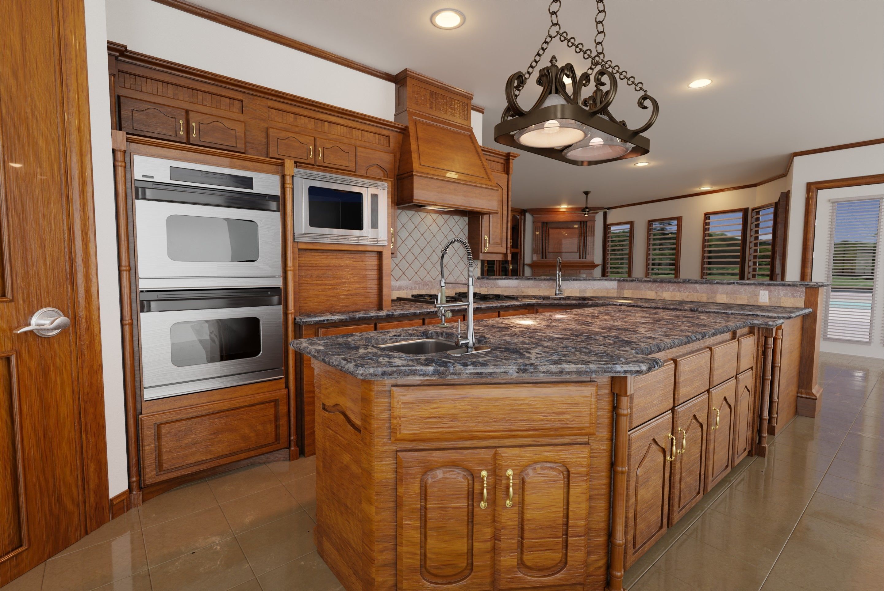 Kitchen hawaiian style 3D model_3