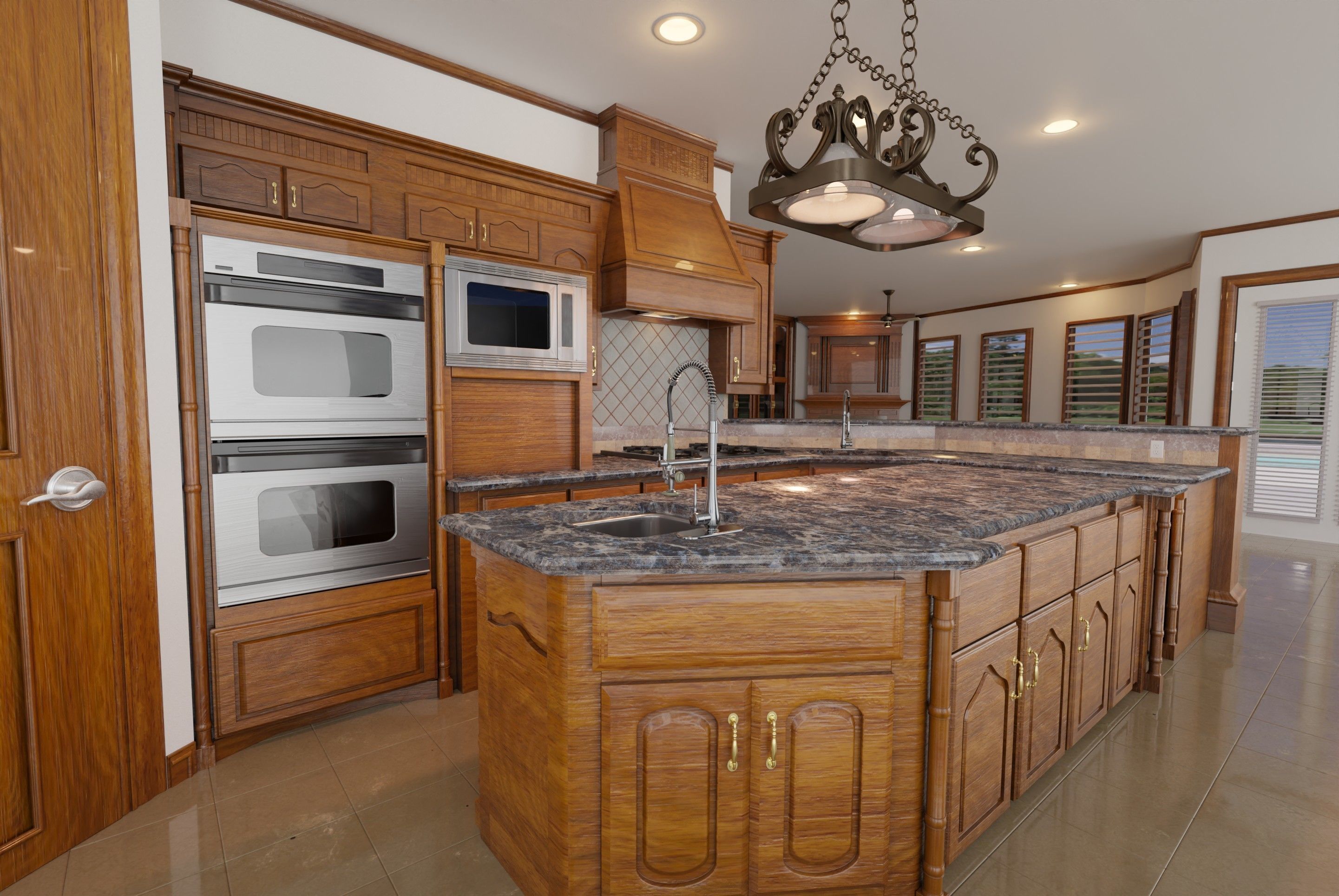 Kitchen hawaiian style 3D model_4