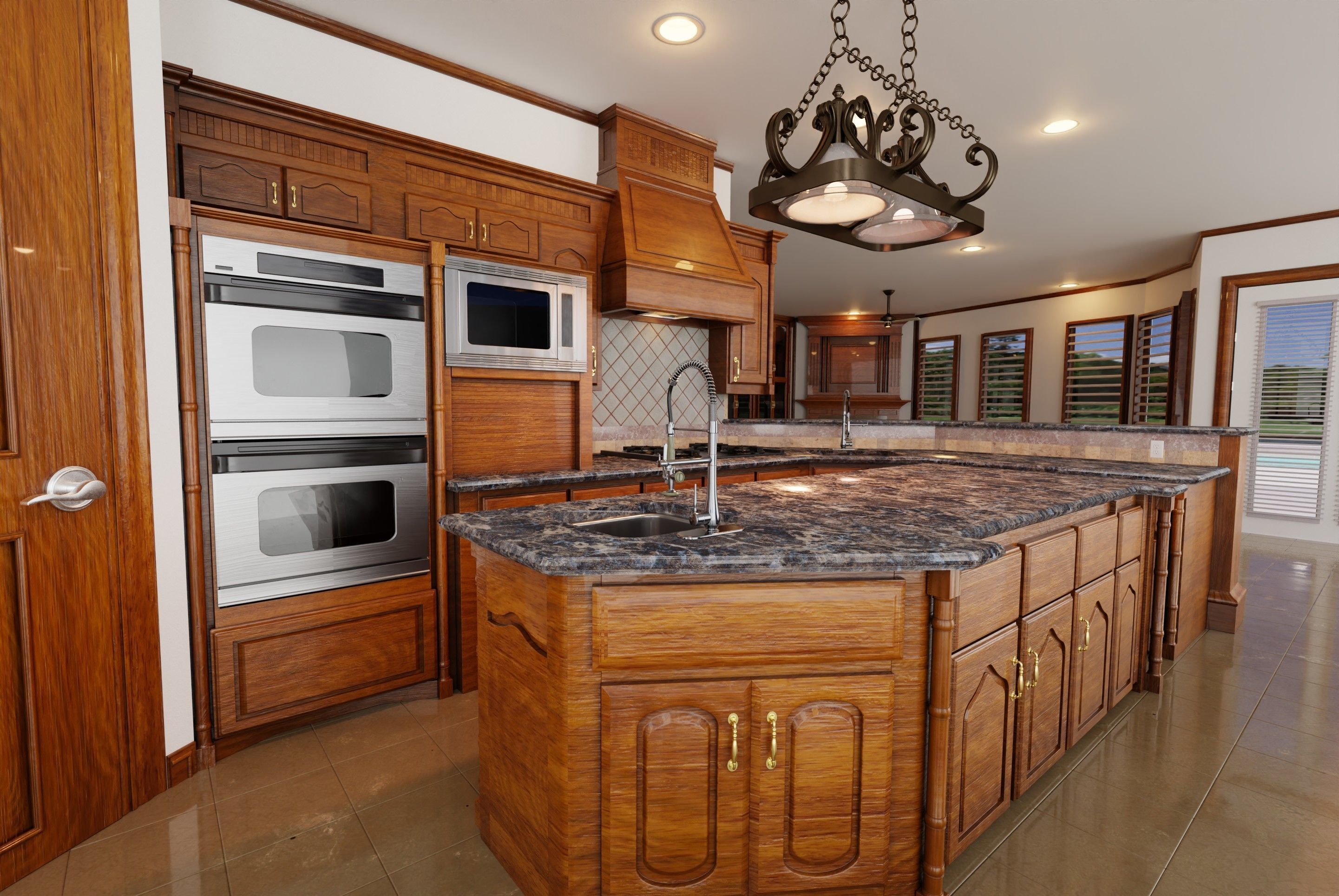 Kitchen hawaiian style 3D model_2