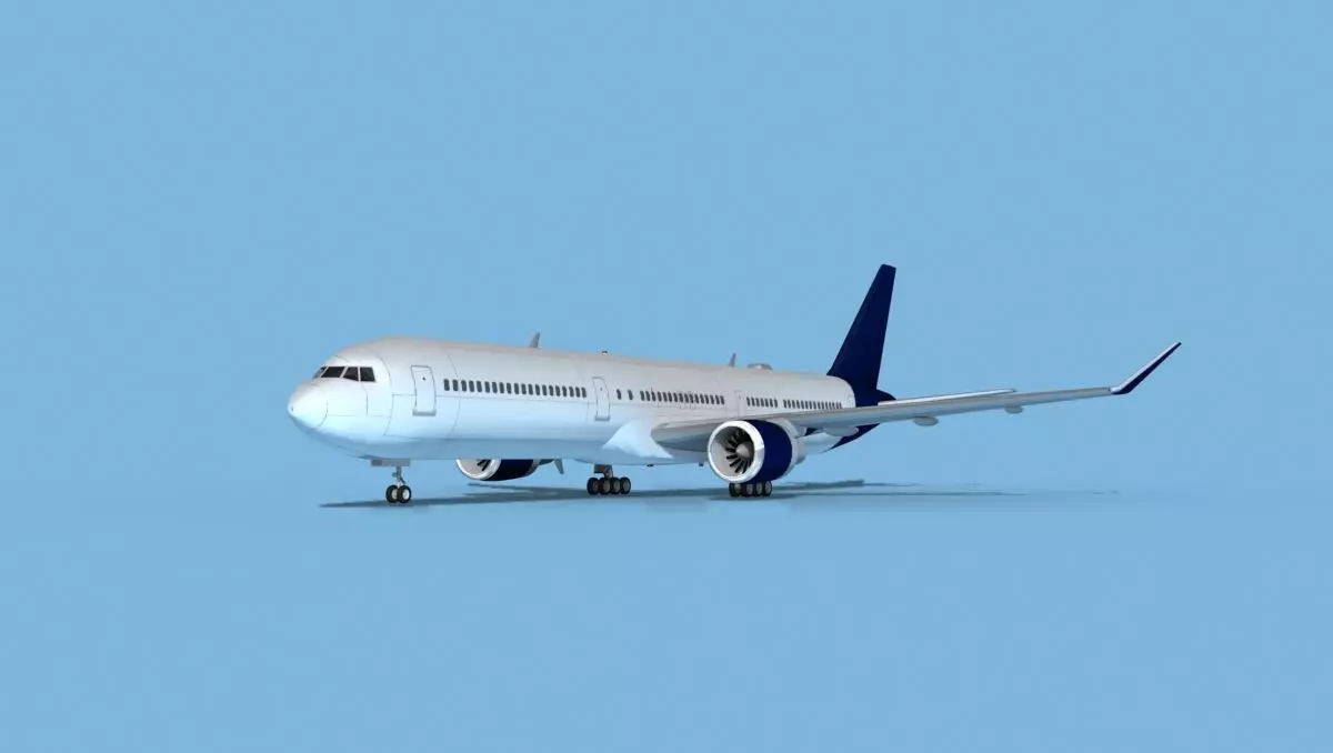 Boeing 767-400 Corporate 2 3D model_0