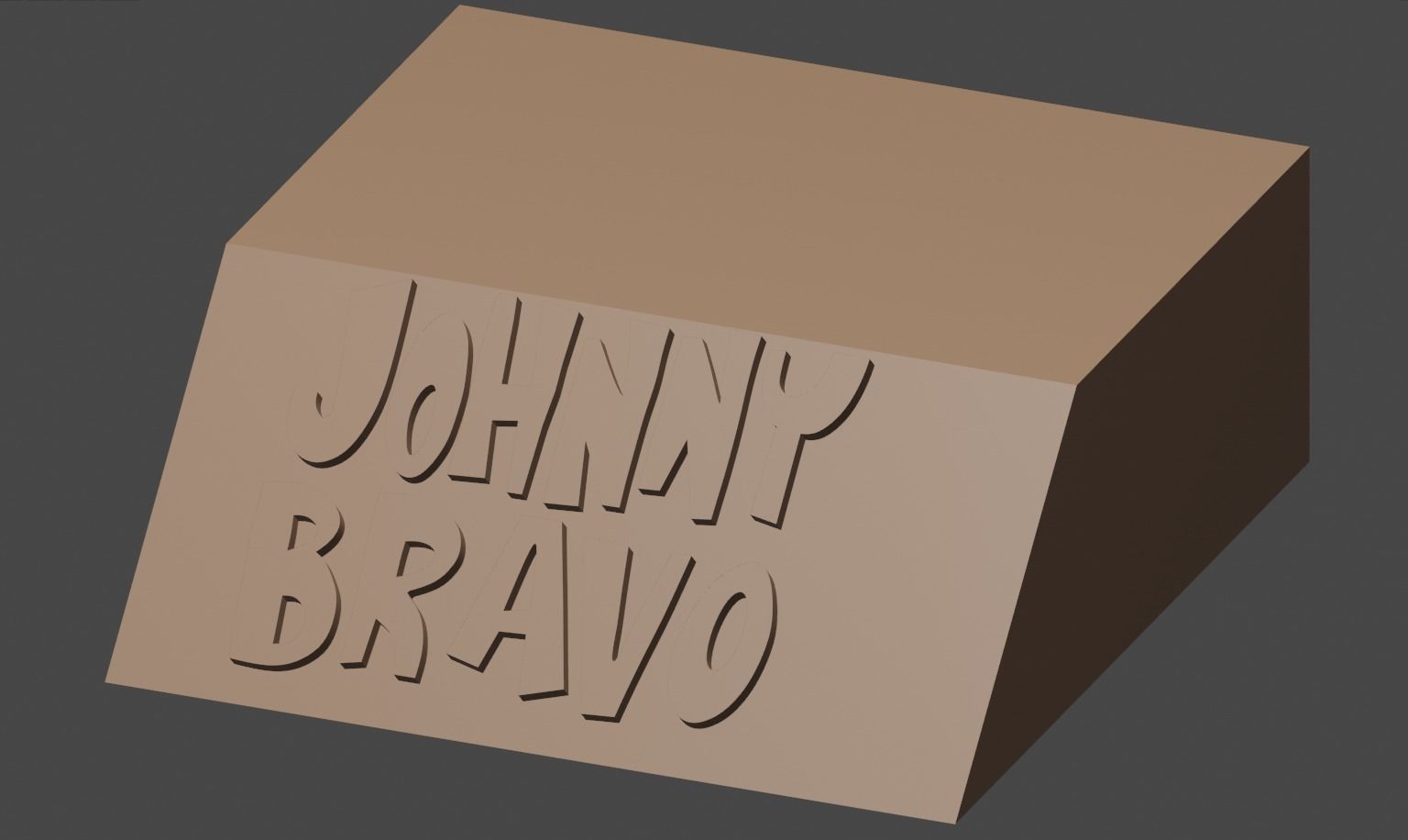 Johnny Bravo printable model 3D print model_3