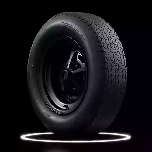 Dunlop CR65 600L 15 Front and Rear Tyres 3D model