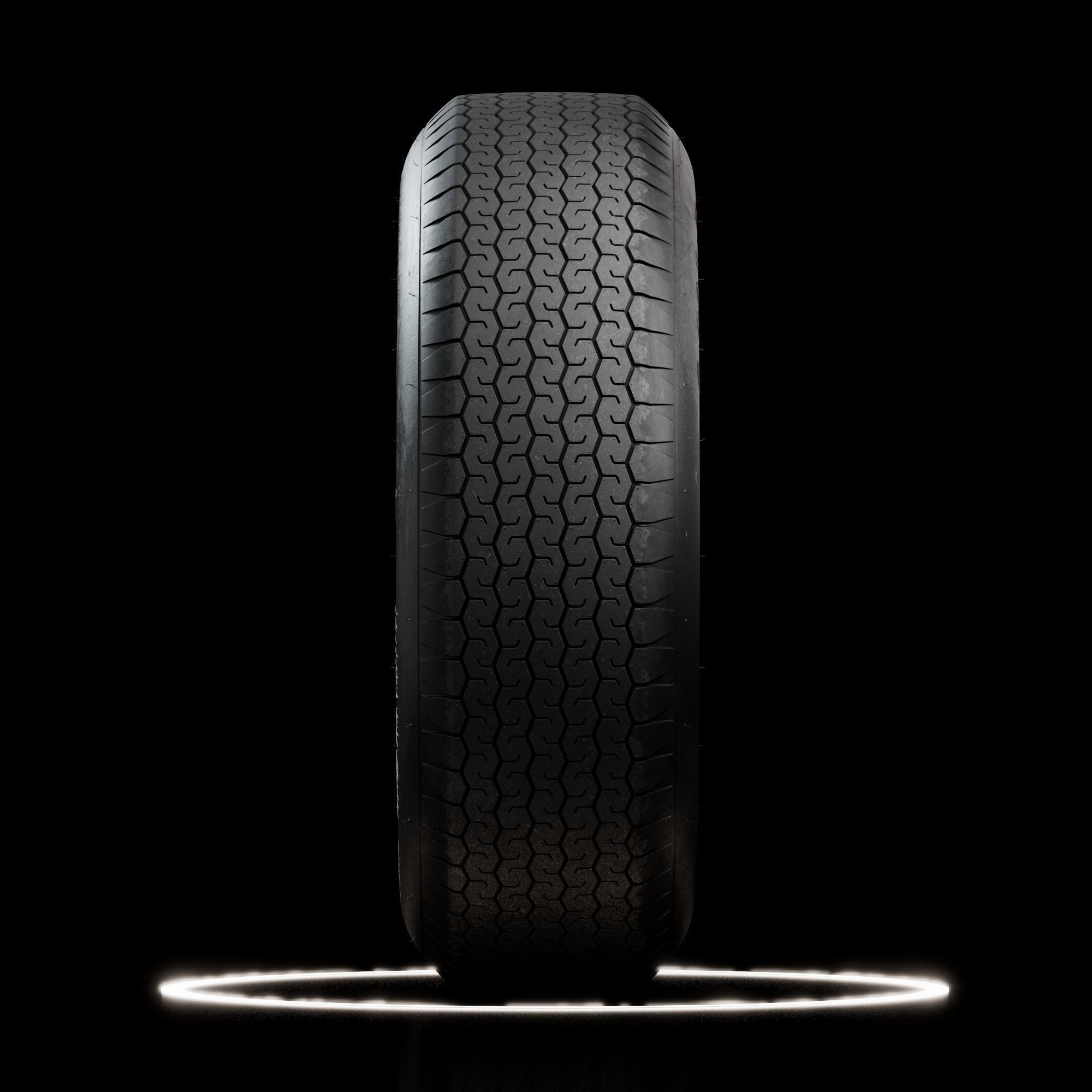 Dunlop CR65 600L 15 Front and Rear Tyres 3D model_4