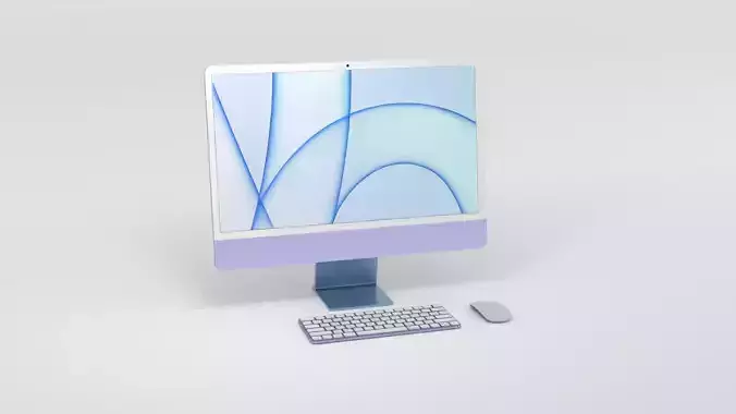 2021 M1 iMac 3d model