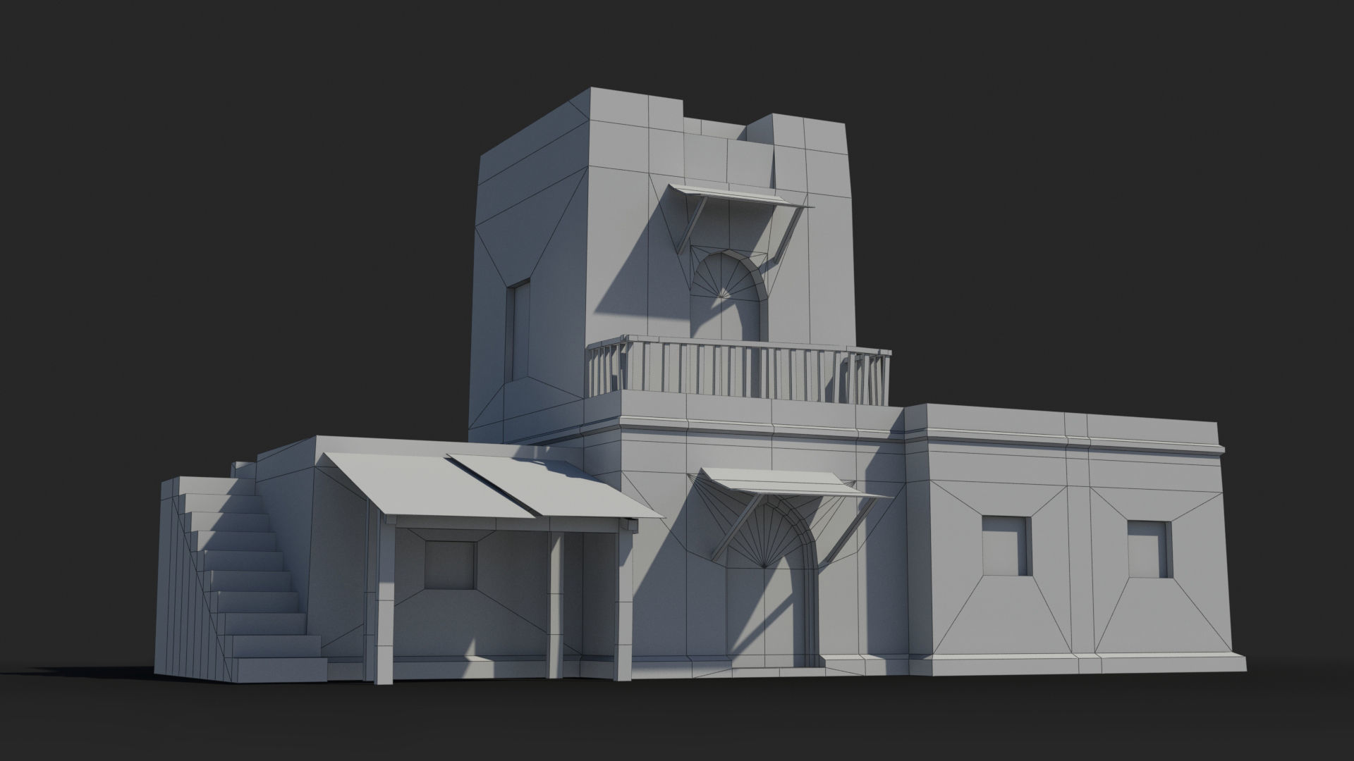 Arab xx10 Low-poly 3D model_6