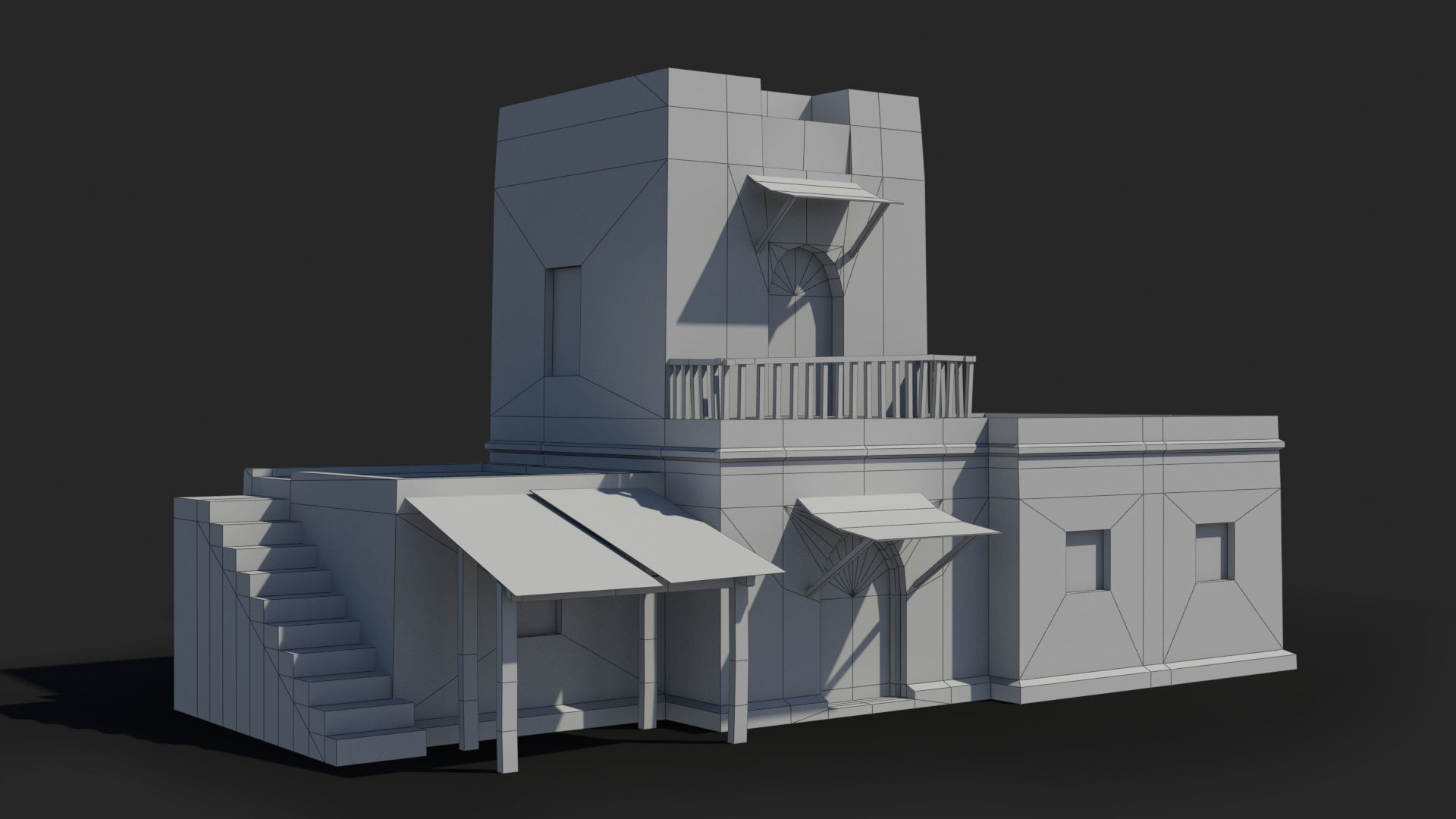Arab xx10 Low-poly 3D model_11