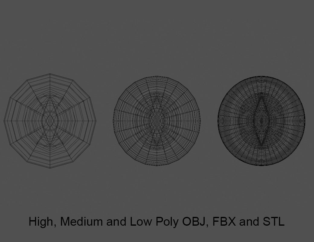 Goblin Eye Low-poly 3D model_7