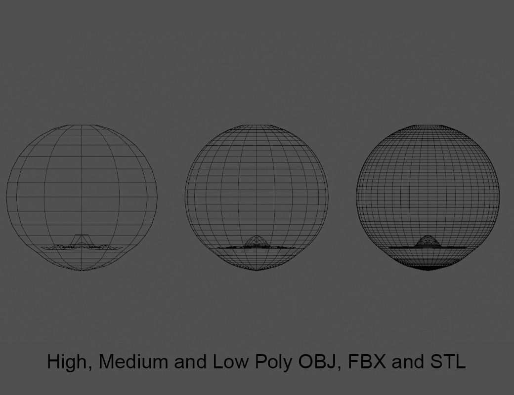 Goblin Eye Low-poly 3D model_8