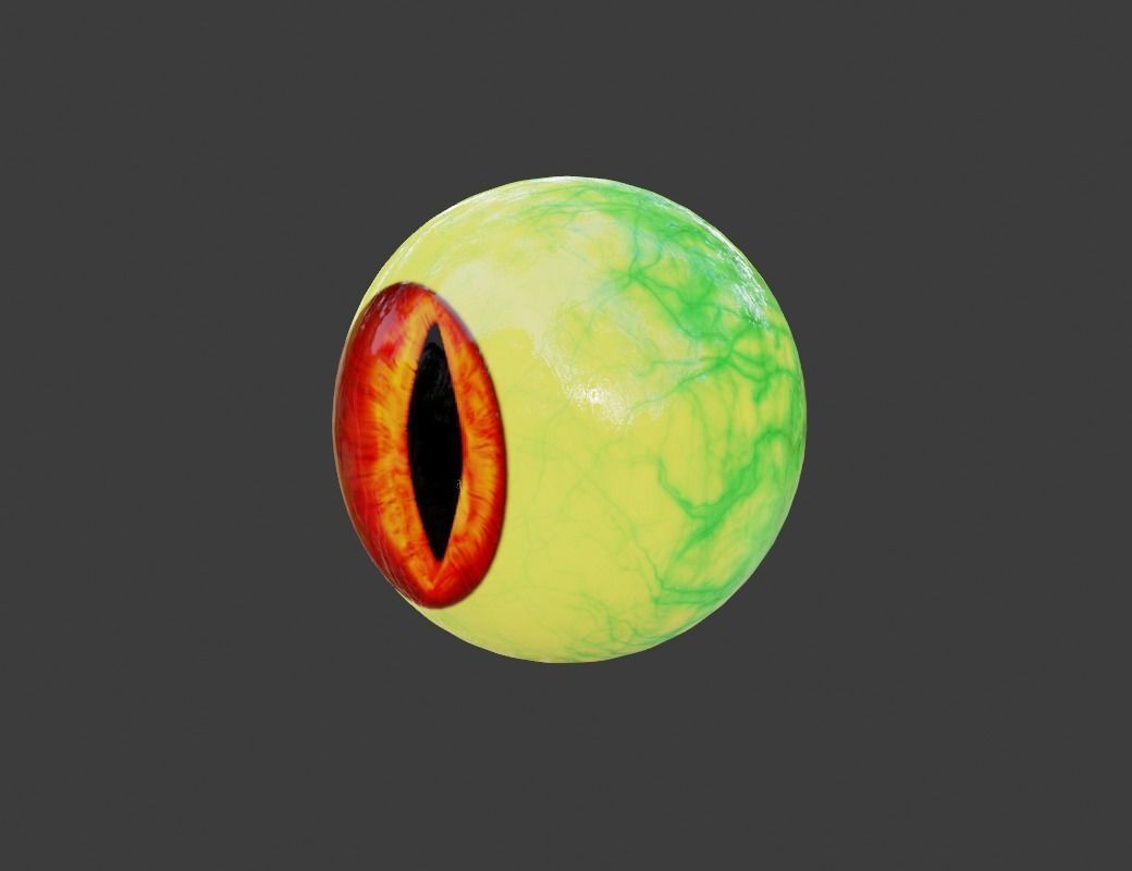 Goblin Eye Low-poly 3D model_3