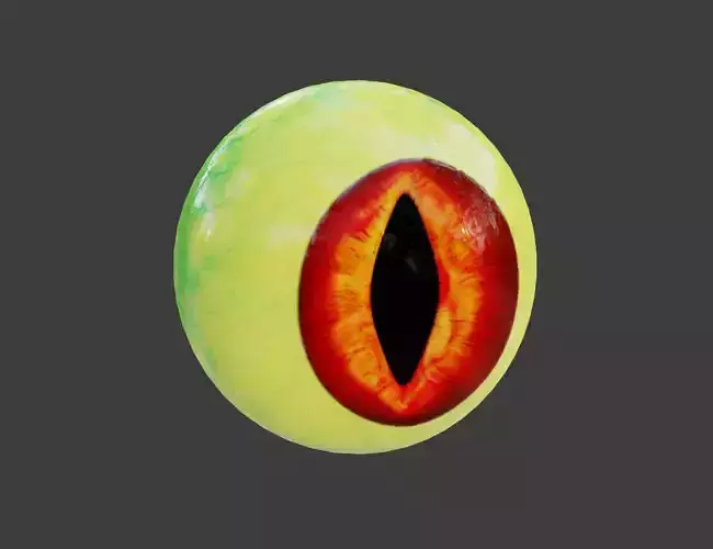 Goblin Eye Low-poly 3D model
