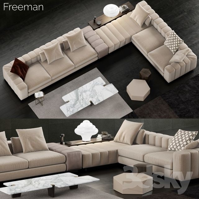Modern Sofa Collection Vol 01   11 Items  3D model_5