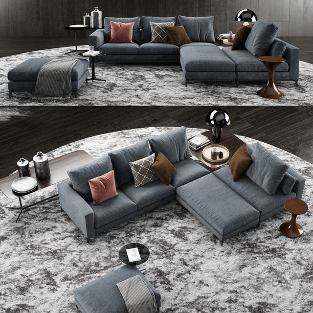 Modern Sofa Collection Vol 01   11 Items  3D model_4