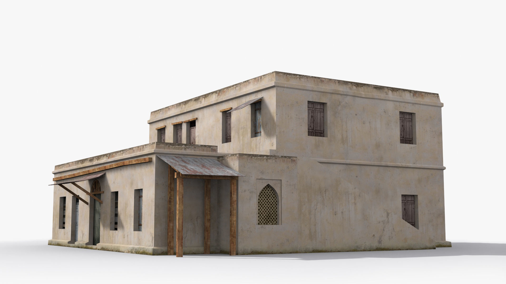 Arab xx11 Low-poly 3D model_4